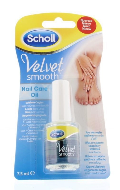 Foto van Scholl velvet smooth nagelverzorgings olie 7.5ml via drogist