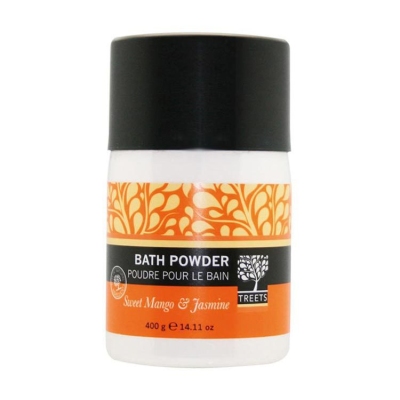 Foto van Treets sweet mango & jasmin bath powder 400g via drogist