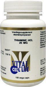 Vital cell life thiamine hcl 25 mg 100ca  drogist