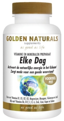 Foto van Golden naturals elke dag vitamine 30tb via drogist