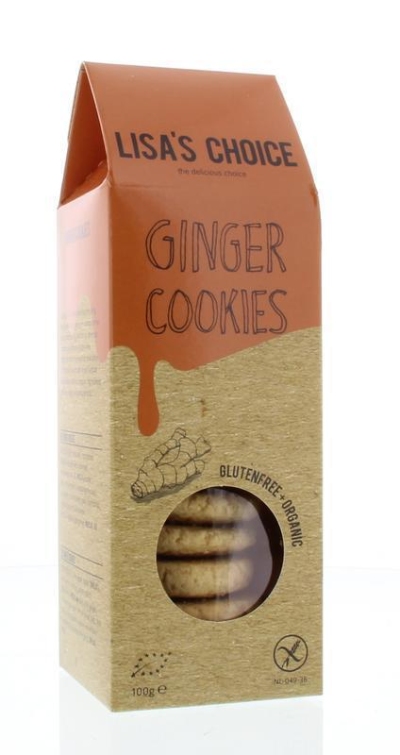 Lisa's choice ginger cookies 100g  drogist