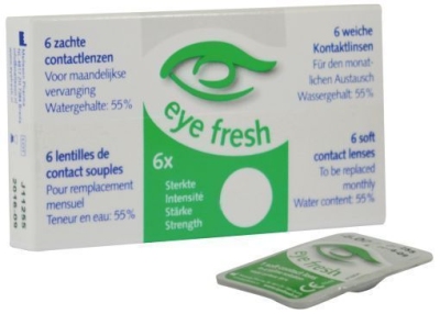 Foto van Eye fresh maand lens 6-pack -1.25 ex via drogist