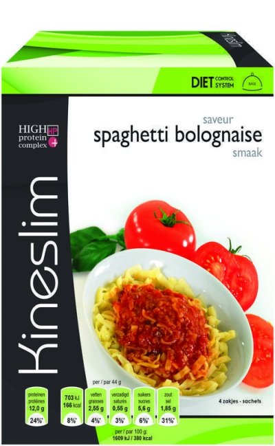 Foto van Kineslim spaghetti bolognaise 4st via drogist