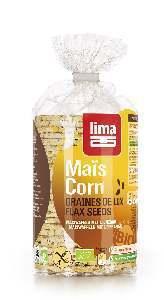 Lima maiswafels met lijnzaad 150g  drogist
