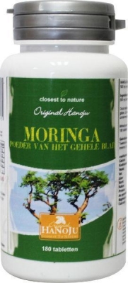 Hanoju moringa oleifera heelblad 500 mg 180tb  drogist