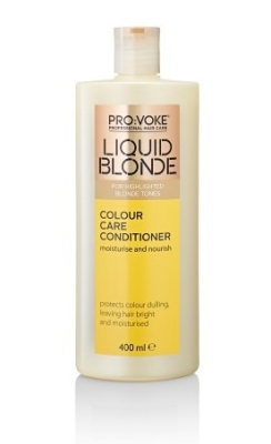 Foto van Pro:voke conditioner liquid blonde colour care 400ml via drogist