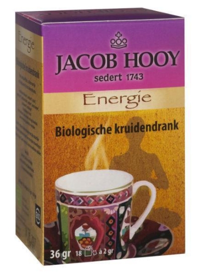 Foto van Jacob hooy energie theezakjes 6 x 6 x 18st via drogist