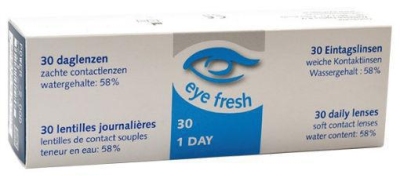 Foto van Eye fresh daglenzen -1.50 1x30st via drogist