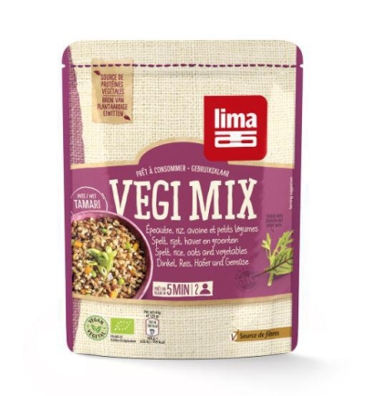 Foto van Lima vegi mix spelt rijst haver en groenten 250g via drogist