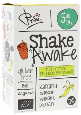 Rosies shake awake banaan bio 19 gram 5x19g  drogist
