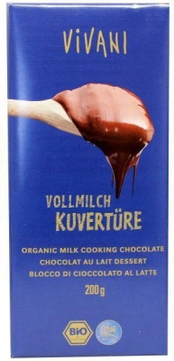 Foto van Vivani couverture melk 200g via drogist