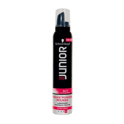 Foto van Schwarzkopf junior power styling mousse power l4 200ml via drogist