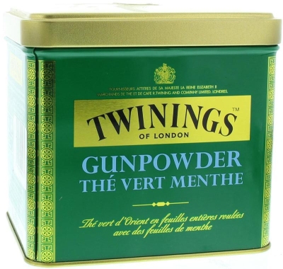 Foto van Twinings gunpowder blik mint 200g via drogist