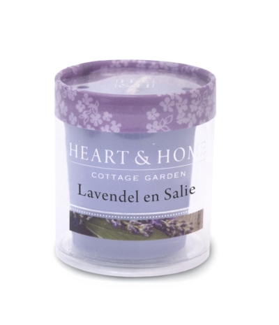 Foto van Heart & home votive - lavendel en salie 1st via drogist