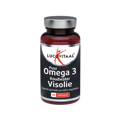 Foto van Lucovitaal puur omega 3 koudwater visolie 50 capsules via drogist