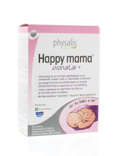 Foto van Physalis pronatal + happy mama 30tb via drogist