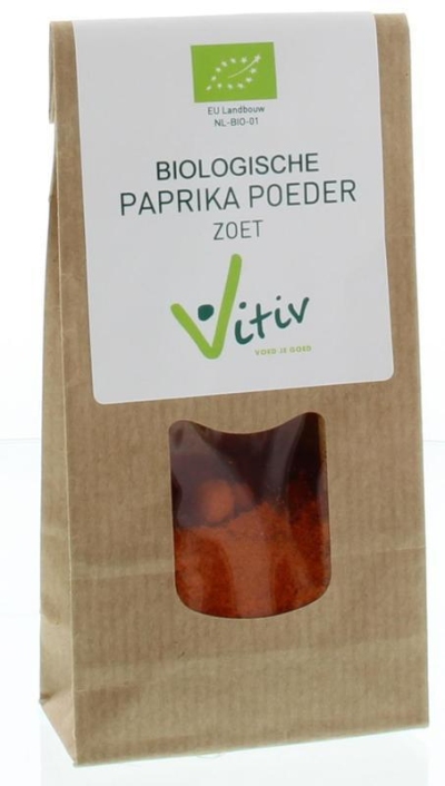 Foto van Vitiv paprika poeder zoet 50g via drogist