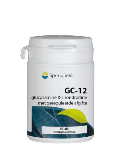 Foto van Springfield glucosamine gc-12 60tab via drogist