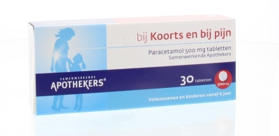 Foto van Sanex paracetamol 500mg 30tab via drogist