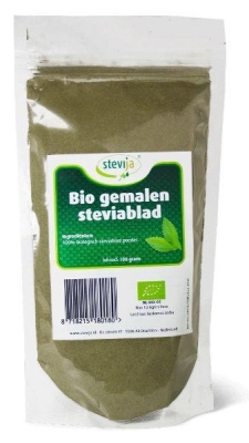 Foto van Stevija gemalen steviablad (fijn) 100g via drogist