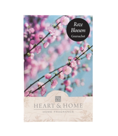 Foto van Heart & home geursachet - roze bloesem 1st via drogist