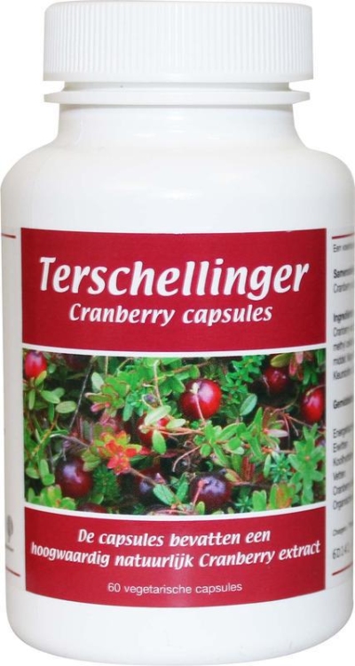Foto van Terschellinger cranberry 60cap via drogist