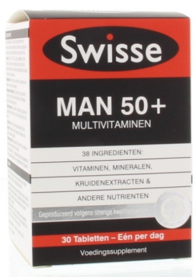 Foto van Swisse ultivite man 50+ 30st via drogist