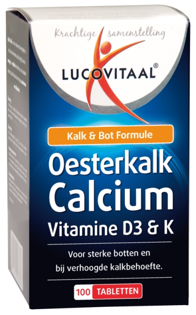 Foto van Lucovitaal oesterkalk calcium tabletten 100tab via drogist