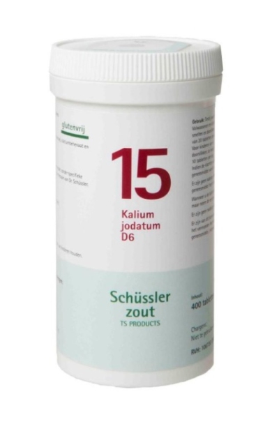 Foto van Pfluger schussler celzout 15 kalium jodatum d6 400tab via drogist