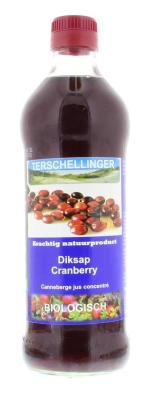 Foto van Terschellinger cranberry diksap 6 x 6 x 500ml via drogist