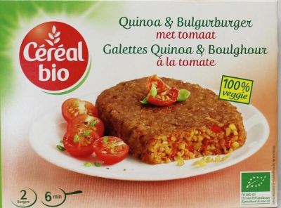 Foto van Cereal quinoa tomaat burger 200g via drogist