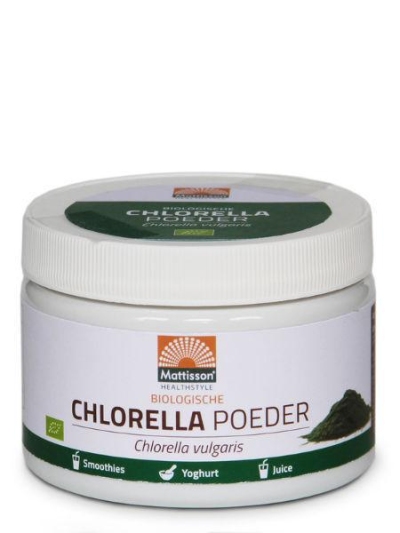 Foto van Mattisson absolute chlorella poeder bio 125g via drogist