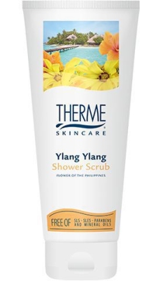 Foto van Therme shower scrub ylang ylang 200ml via drogist