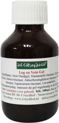 Foto van Cruydhof leg & vein gel vermoeide benen 100ml via drogist