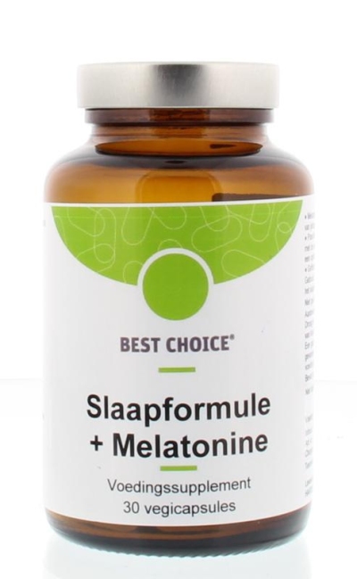 Foto van Best choice slaapformule melatonine 30vc via drogist