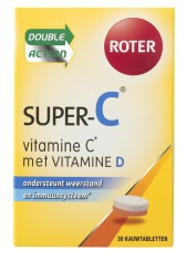 Foto van Roter super-c + vitamine d kauwtabletten 30st via drogist