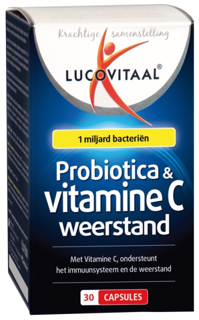 Foto van Lucovitaal probiotica vitamine c 30 capsules via drogist