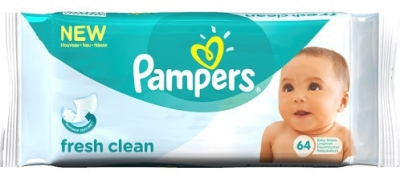 Foto van Pampers babydoekjes baby fresh navulverpakking 64st via drogist