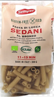 Foto van Semper soft glutenvrije eko pasta penne 300gr via drogist