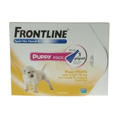 Foto van Frontline spot on 3 plus 1 hond s 2-10kg vlo en teek 4st via drogist