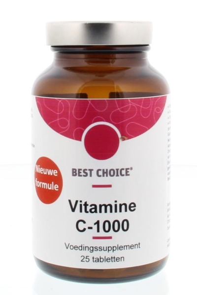 Foto van Best choice vitamine c 1000 mg & bioflavonoiden 25tab via drogist