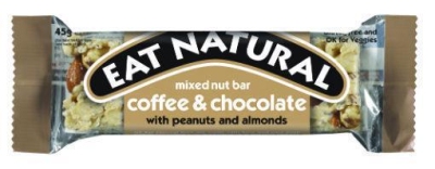 Foto van Eat natural coffee chocolate peanut 45g via drogist