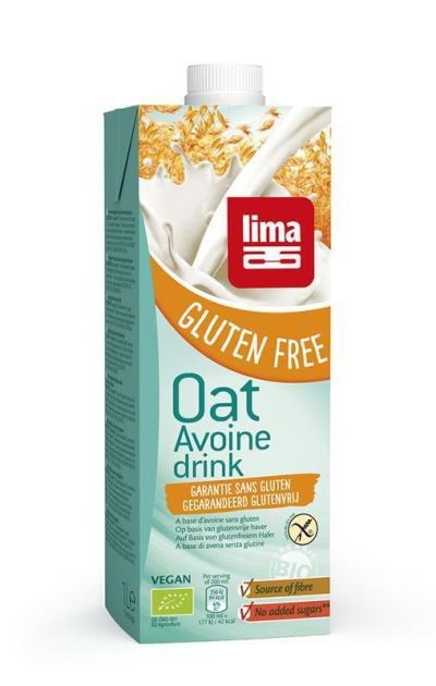 Foto van Lima haverdrink glutenvrij 1000ml via drogist