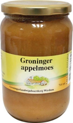 Foto van Groninger appelmoes in pot 720ml via drogist