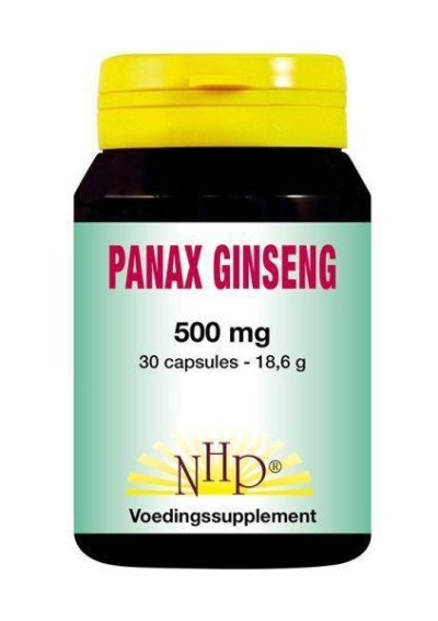 Foto van Nhp panax ginseng 500 mg 30ca via drogist
