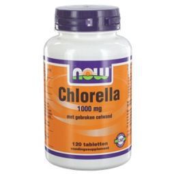 Foto van Now chlorella 1000mg 120tab via drogist