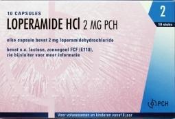 Foto van Drogist.nl loperamide hcl 2mg 10cap via drogist