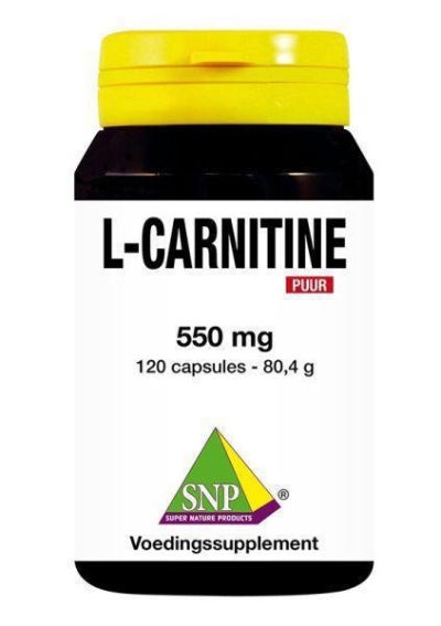 Foto van Snp l carnitine 550 mg puur 120ca via drogist