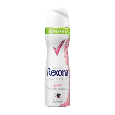 Foto van Rexona deospray invisible pure compressed 75ml via drogist