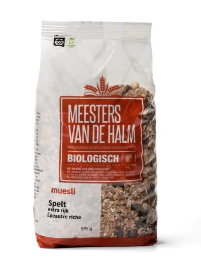 Foto van De halm muesli spelt 575g via drogist